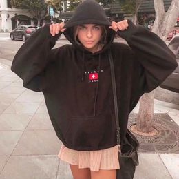 christy moletom com capuz oversized fit