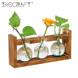 MagiDeal 4PCS Modern Glass Flower Vase Hydroponics Terrarium Plant Holder Container 