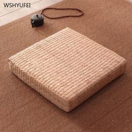 2 Unids Paja Plana Sentada Cojín Meditación Silla Tatami 2 Unids Paja Plana Sentada Cojín Meditación Silla Tatami