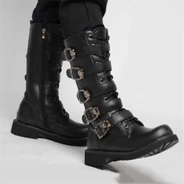 calf combat boots
