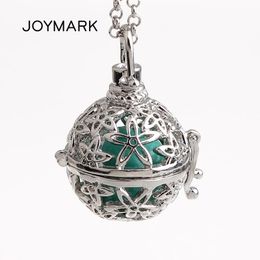 5PC Hollow Box Pendant  Angel Cage Star Pattern Sound Bell Beads DIY