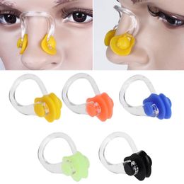 3 Pcs/Set PVC Silicone Clear Blue Men Women Swimming Nose Clip Unisex Swim Tools