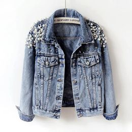 cheap long denim jacket