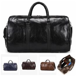 mens small leather duffle bolsa