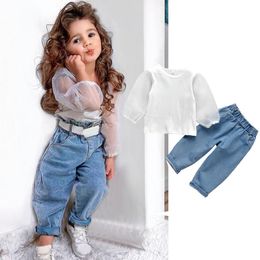 Niños Niñas Outfits Con Estampado Floral De Hojas Tops Frunc Niños Niñas Outfits Con Estampado Floral De Hojas Tops Frunc