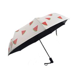 Sun protection automatic folding umbrella female floral style 8K girl gift 