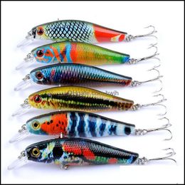 6 pcs 8.5cm 8.9g plastico duro cebo de Pesca señuelos minnow pesca de aparejos de pesca cebos 6 pcs 8.5cm 8.9g plastico duro cebo de Pesca señuelos minnow pesca de aparejos de pesca cebos