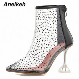 bottines transparentes plates