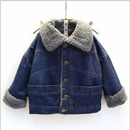 girls lined denim jacket