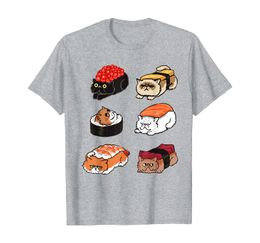 Sushi Gato Persa Gatito Cocina Japonesa Amante de los Camiseta