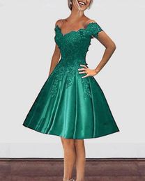 emerald green party dress