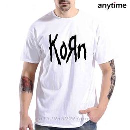 Linqarcon Mens Design with Korn Follow The Leaders Weekend Round Neck Short Sleeve T-Shirts 