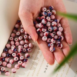 100 Pcs 6/8/10/12mm Glaze Ceramic Beads Necklace Loose Spacer Diy Jewelry Making 100 Pcs 6/8/10/12mm Glaze Ceramic Beads Necklace Loose Spacer Diy Jewelry Making