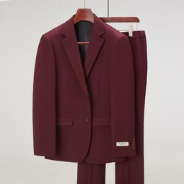 wine colored suit jacket