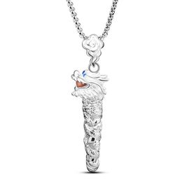 Rhodium-plated 925 Silver Helicopter Pendant with 16 Necklace Jewels Obsession Helicopter Necklace 