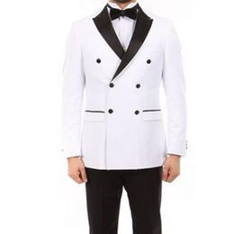 white double breasted tuxedo jacket