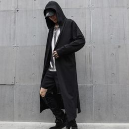 thin black trench coat