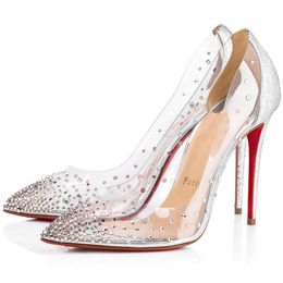 bedazzled red bottoms