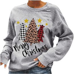 Femmes O-cou Xmas Noël Floral Print Blouse manches longues Blouse Sweatshirt Femmes O-cou Xmas Noël Floral Print Blouse manches longues Blouse Sweatshirt