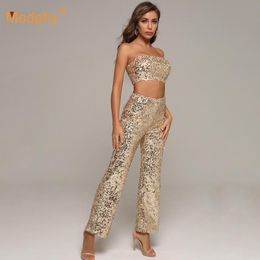gold sequin 2 piece