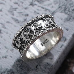 Punk Antiguo Anillo De Ópalo Verde Joyas Mujeres 925 Boda De Punk Antiguo Anillo De Ópalo Verde Joyas Mujeres 925 Boda De