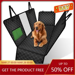 dog back seat protector Australia - Dog Car Seat Covers DEKO Cover Rear Back Mat Mesh Waterproof Pet Carrier Hammock Cushion Protector With Zipper And Pocket For Travel