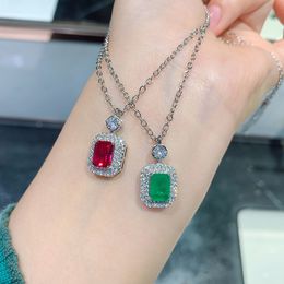 8MM Square Pink Topaz Noble Women Prom Pendant Necklace 18K White Gold Filled 8MM Square Pink Topaz Noble Women Prom Pendant Necklace 18K White Gold Filled