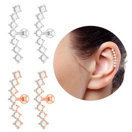 G18 Cartilage Piercing Crystal Tragus Helix Conch Earring