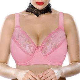 40-48 C/D/DD/E Womens Full Coverage Multi-color Padded Underwired Plus Size Bra