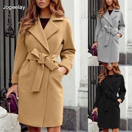 O-neMakpa Winter Spring Women Wool Formal Jackets Outerwear Two-Sided Wool Woolen Coat