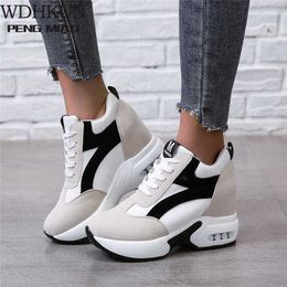 Zapatillas Casual Deportiva Cuña Mujer-negro Zapatillas Casual Deportiva Cuña Mujer-negro