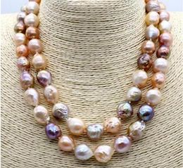 Genuine 8-9mm Natural White Freshwater Cultured Baroque Pearl Necklace 36/50'' Genuine 8-9mm Natural White Freshwater Cultured Baroque Pearl Necklace 36/50''