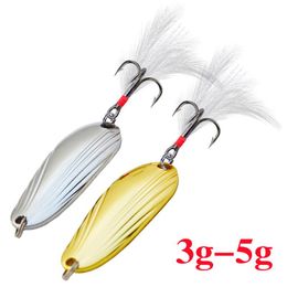 30PCS Mixed lots Fishing Fish Fly Feather Treble Hook Spoons Spoon Lure baits 5g 30PCS Mixed lots Fishing Fish Fly Feather Treble Hook Spoons Spoon Lure baits 5g
