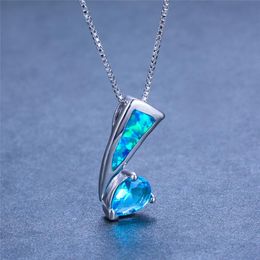 Fashion 925 Silver Jewelry Cat Purple Fire Opal Charm Pendant Necklace Chain HOT Fashion 925 Silver Jewelry Cat Purple Fire Opal Charm Pendant Necklace Chain HOT