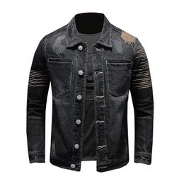 Mens Distressed Denim Jacket Australia 