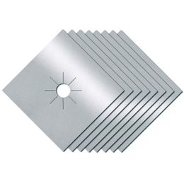 Apto para Lavavajillas 8 Piezas Protectores Antiadherentes Estufa a Gas Cubiertas para Quemadores Reutilizable para La Limpieza de La Cocina Protectores del Rango del Gas Antiadherente 27x27cm