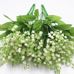37cm Flor Artificial Lirio Del Valle paquete-Flores blancas-Boda