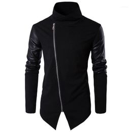 black turtleneck jacket