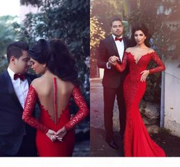 red engagement dress