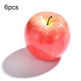 6pcs réaliste décoratif artificiel Faux Rouge Pommes Fruits Home Maison Decor 6pcs réaliste décoratif artificiel Faux Rouge Pommes Fruits Home Maison Decor