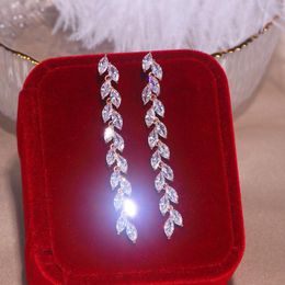 Pendientes de cristal de lujo Super Cool WaterDrop Pendientes largos Mujeres Pendientes grandes Pendientes de cristal de lujo Super Cool WaterDrop Pendientes largos Mujeres Pendientes grandes