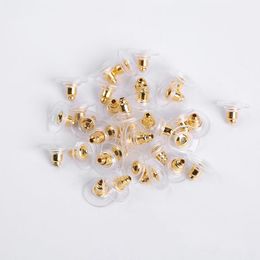 Wholesale 50/100 Earring Backs Stoppers Findings oreille Post Nuts Jewelry Findings