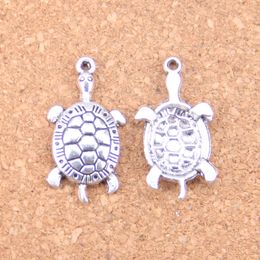 P411 12pc tibetano plata encanto Tortuga espaciador granos Accesorios Al Por Mayor
