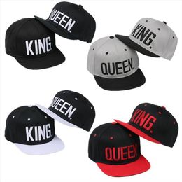 VANKER Lovers Couples King Queen Adjustable Baseball Cap-King