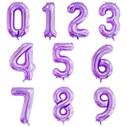 16 by 16 3dRose Balloons with Purple Banner Happy 104th Birthday-Pillow Case pc_174794_1 