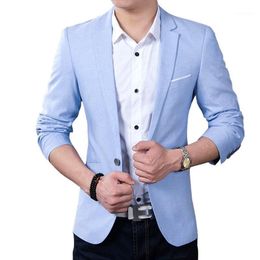 light blue casual jacket