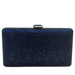 navy blue clutch bag
