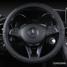 DIY Leather Steering Wheel Cover for Renault Koleos 2009-2014 Samsung QM5 #RE13 
