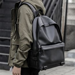 Mochilabo para hombre mochila de cuero negra para ordenador portátil Moda  rocic.com