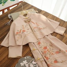 Chal Vintage Bordado Floral Para Mujer Cheongsam Fak Chal Vintage Bordado Floral Para Mujer Cheongsam Fak